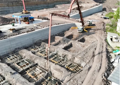 總投資4億元！食品產業園配套基礎設施項目施工現場